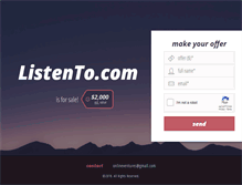 Tablet Screenshot of listento.com